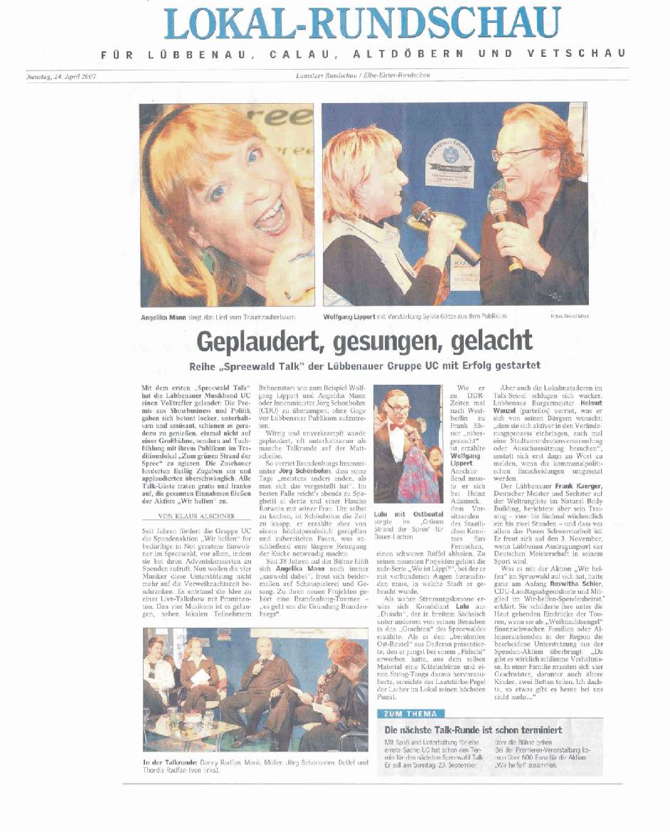 Geplaudert gesungen gelacht