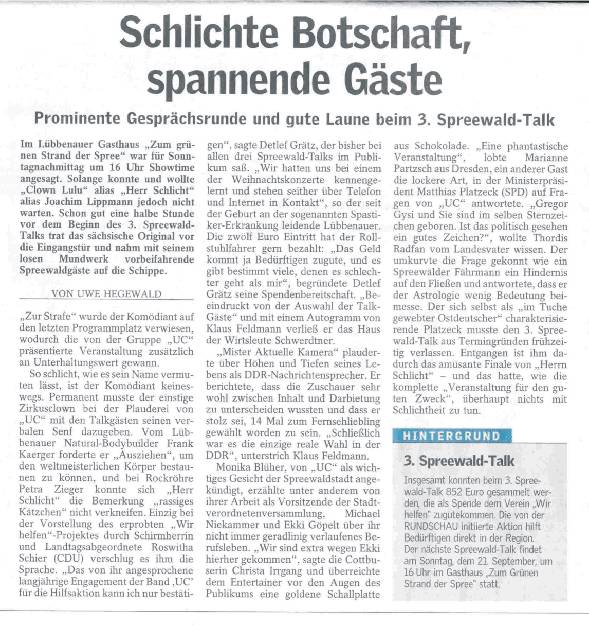 Schlichte botschaft spannende Gste